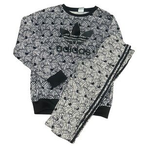 Adidas Kids Black and White Pattern Set